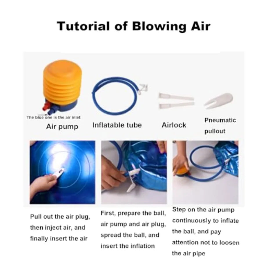 Explosion Proof Yoga Ball With Pump For Fitness And Balance