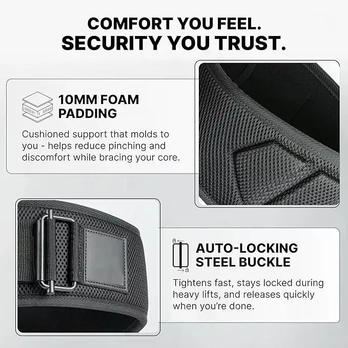 Adjustable Weightlifting Belt for Squats Deadlifts and Gym Workouts