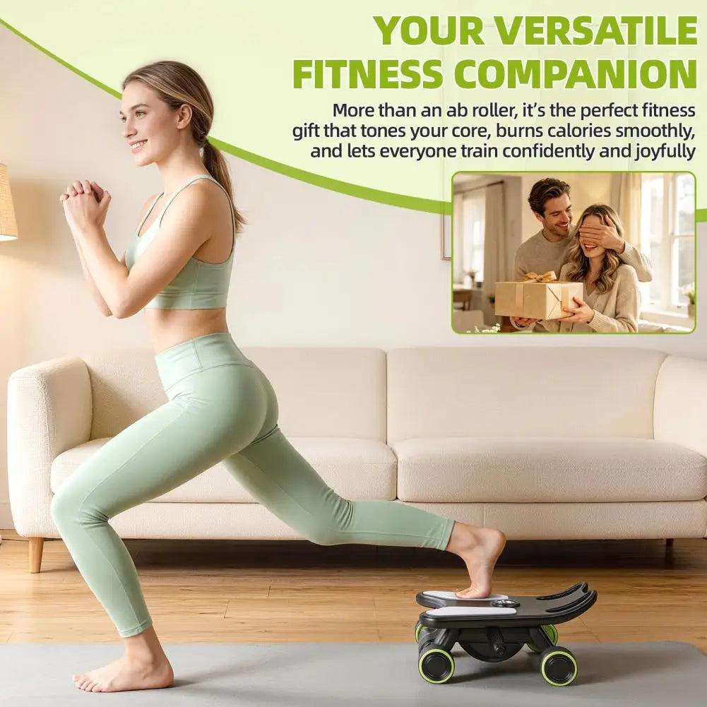 Abdominal Roller With Elbow Support Four-Wheel Training Equipment