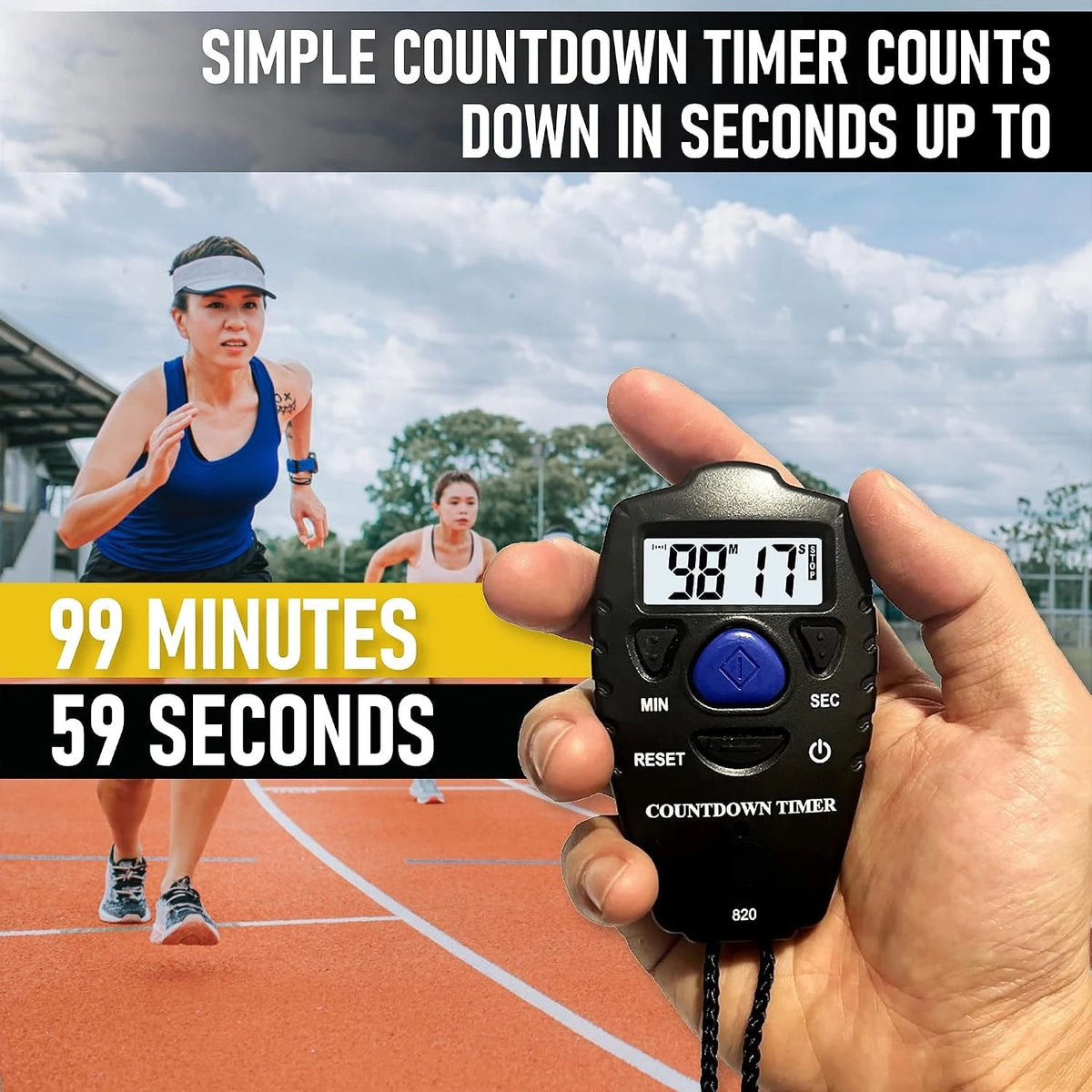 Portable Digital Countdown Timer With Clear Display For Sports Training