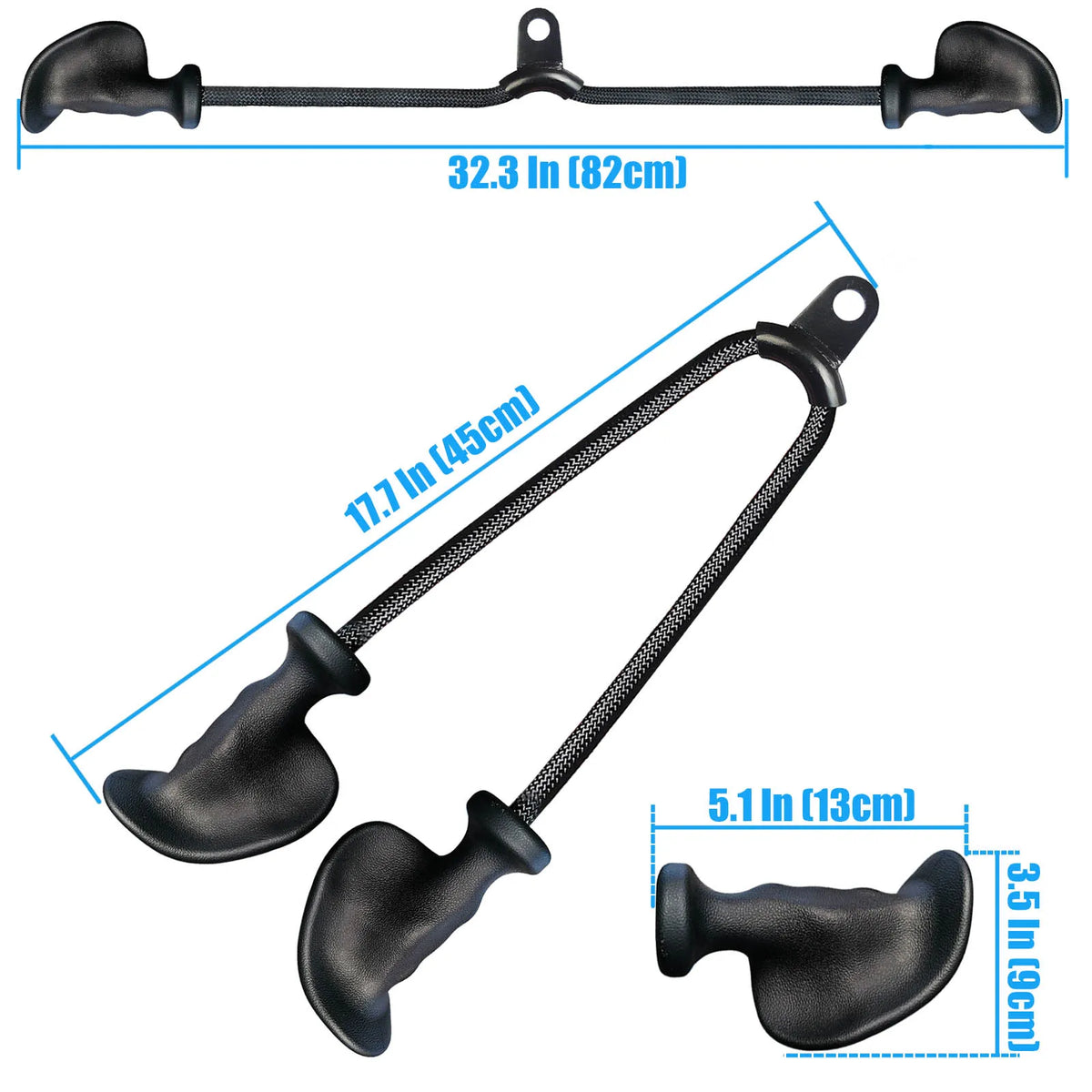 MARSAFIT Ergonomic Tricep Rope Pulldown Attachment For Home Gyms