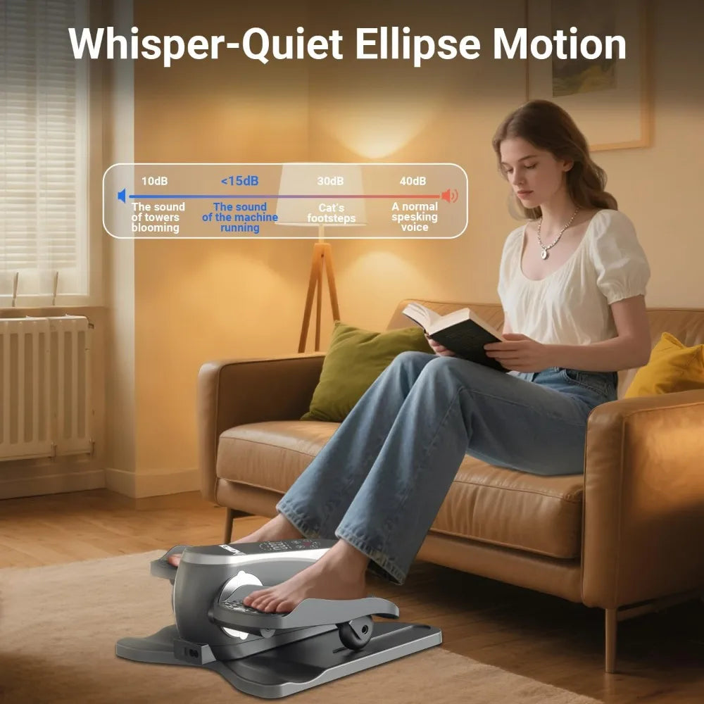 YTYIN Under Desk Elliptical Machine With Monitor And Remote