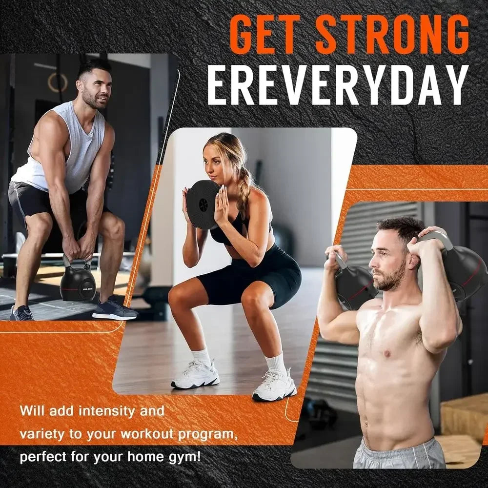 Ergonomic Adjustable Kettlebell Set For Home Strength Training Exercises
