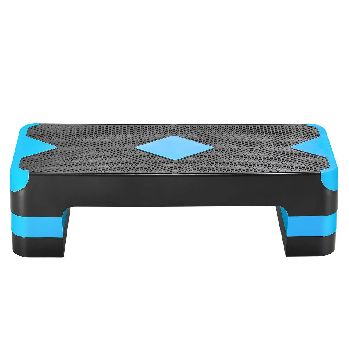 New Aerobic Exercise Step Platform, 28-Inch Workout Aerobic Stepper, Height Adjustable Fitness Training Step Deck Trainer with 4