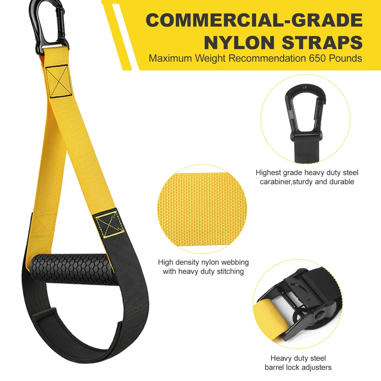 YFAZ Suspension Resistance Training Kit With Door Anchor