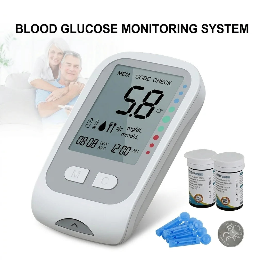 VivaGuard Blood Glucose Monitor Kit With Test Strips And Lancets