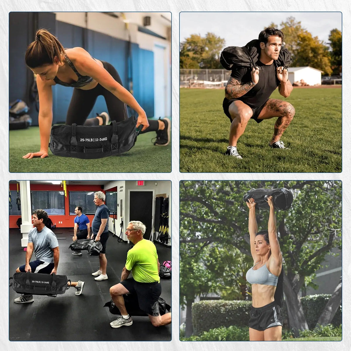 Adjustable Fitness Sandbag With Handles For Strength Training