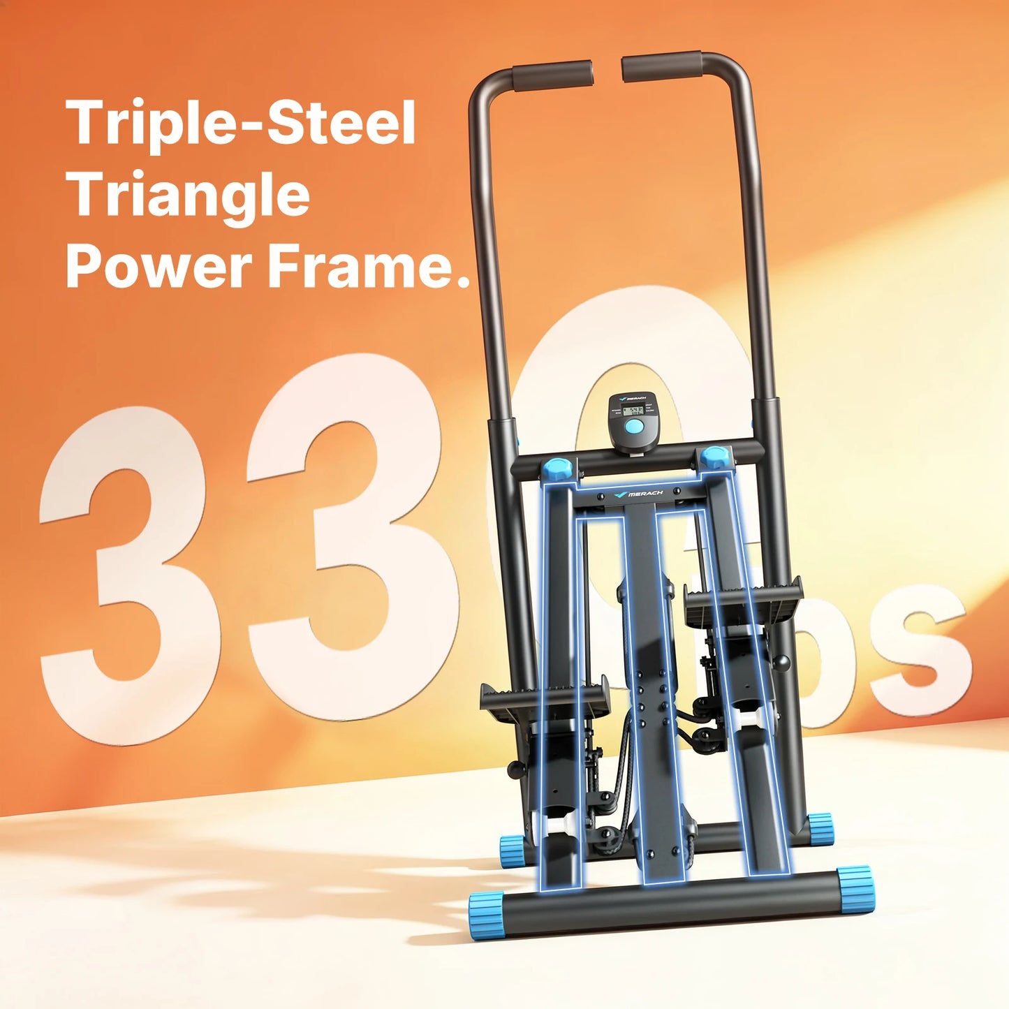 MERACH Foldable Stair Stepper Machine For Home Cardio Workout