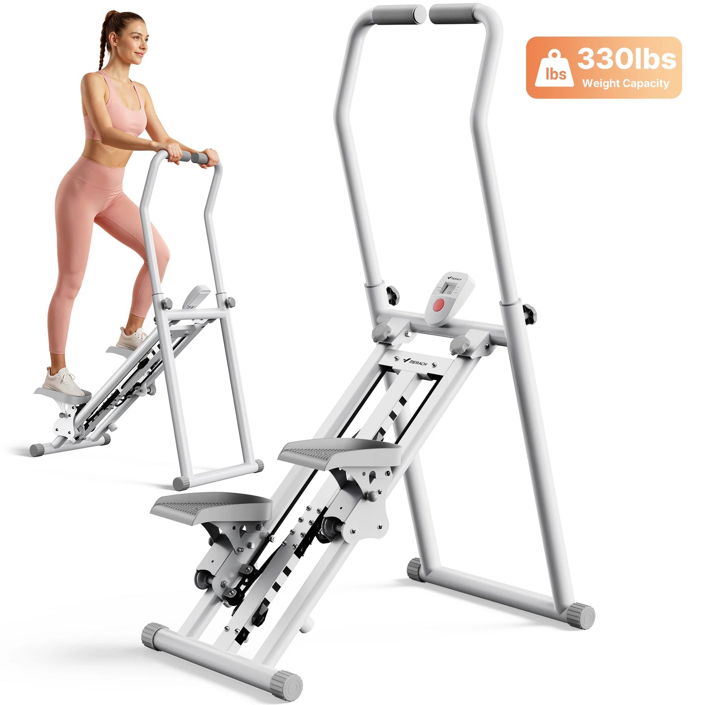 MERACH Foldable Stair Stepper Machine For Home Cardio Workout