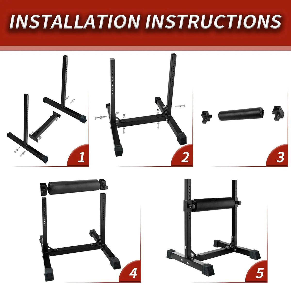 Bulgarian Split Squat Stand With Adjustable Height Support