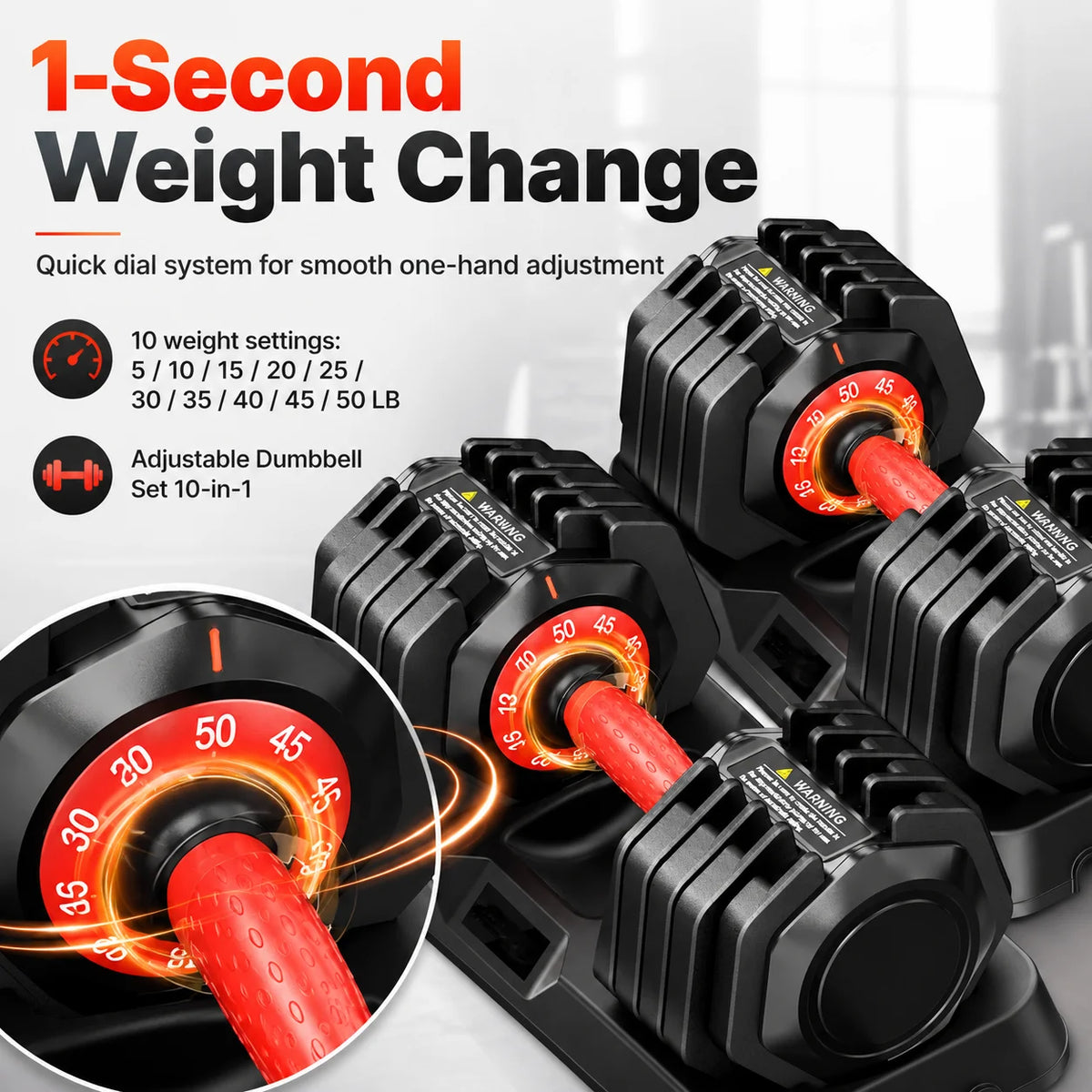 Adjustable Dumbbell With Secure Lock For Full Body Strength Training