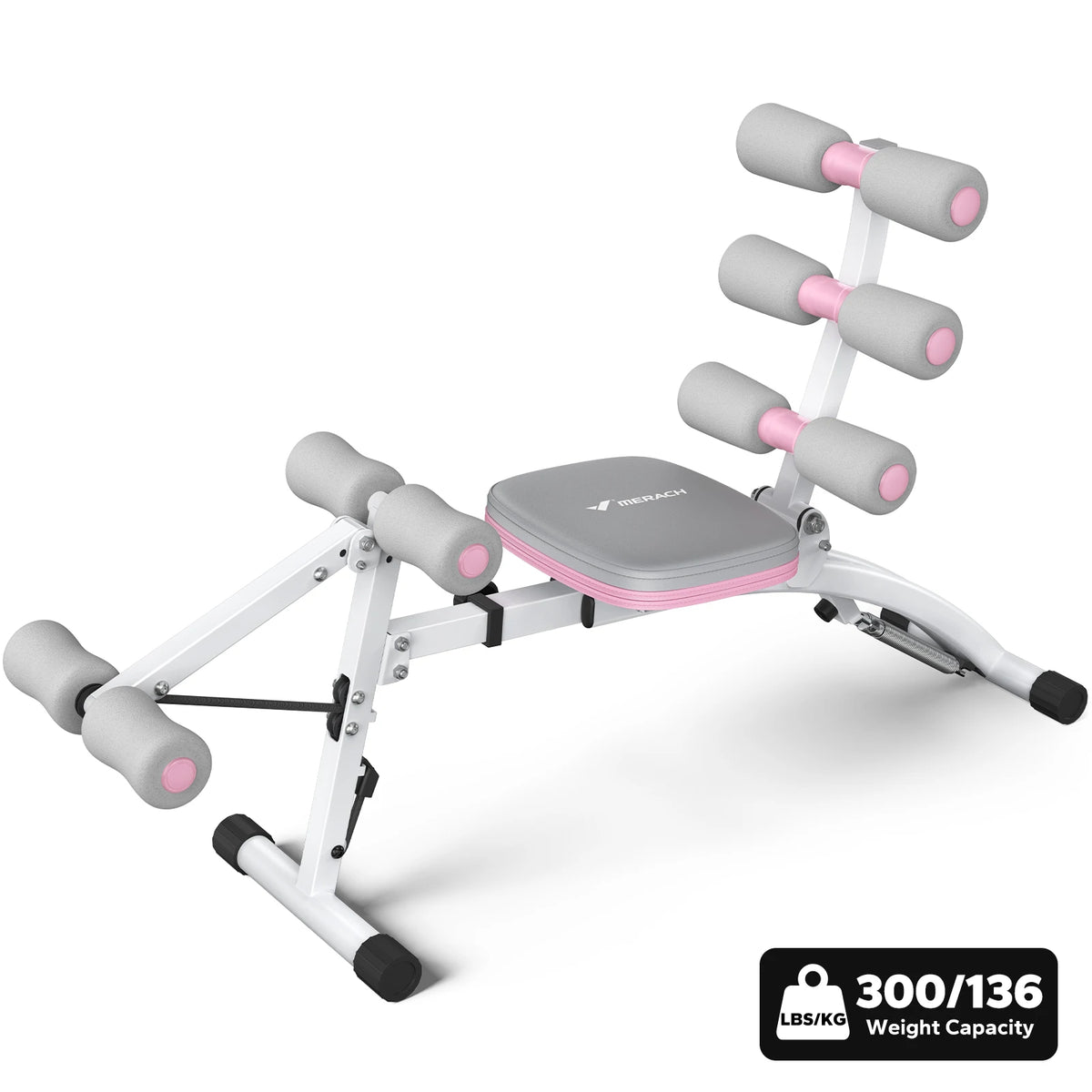Merach Adjustable Ab Trainer Workout Bench For Home Gym Fitness