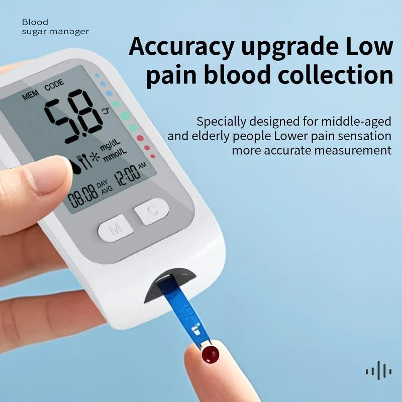 VivaGuard Blood Glucose Monitor Kit With Test Strips And Lancets
