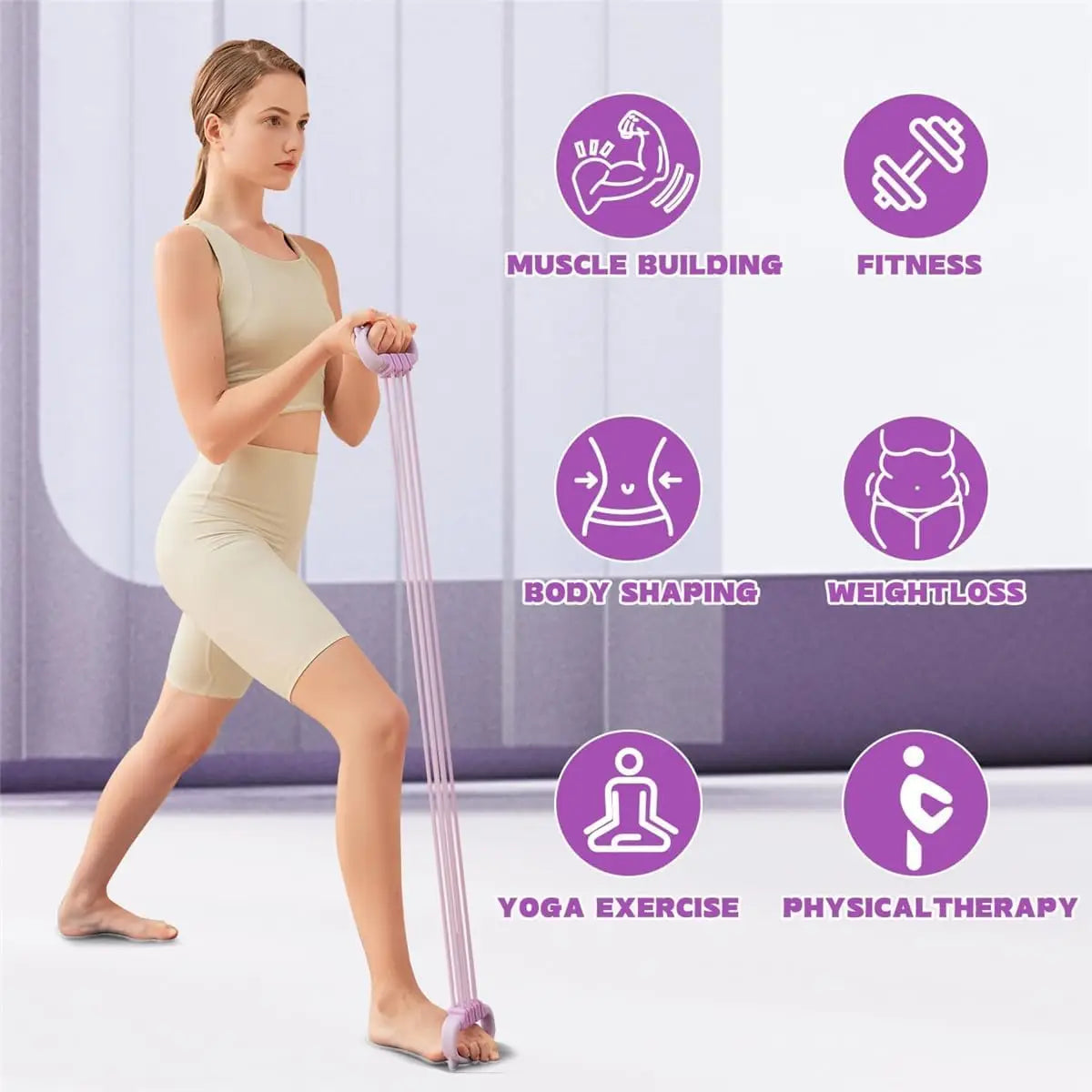 Figure 8 Resistance Bands For Full Body Strength Training