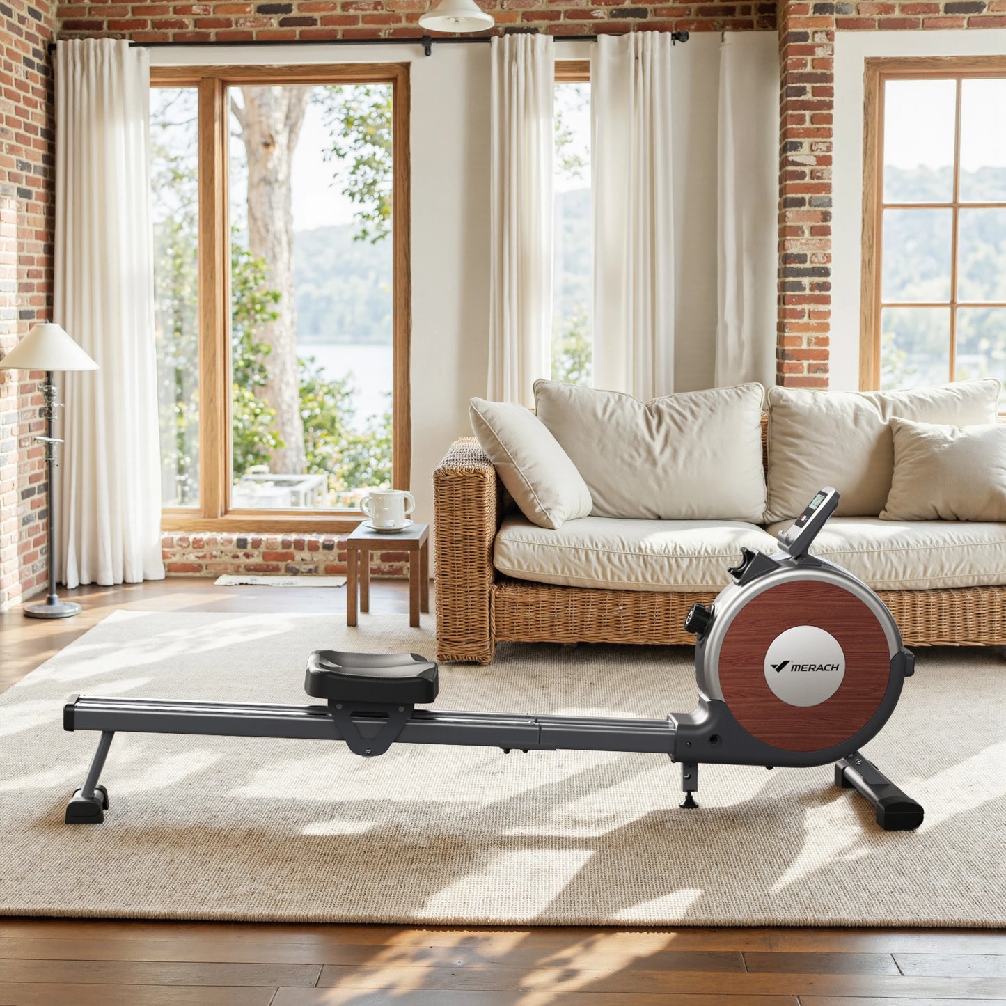 MERACH Magnetic Rowing Machine Rower With 16 Levels Quiet Resistance
