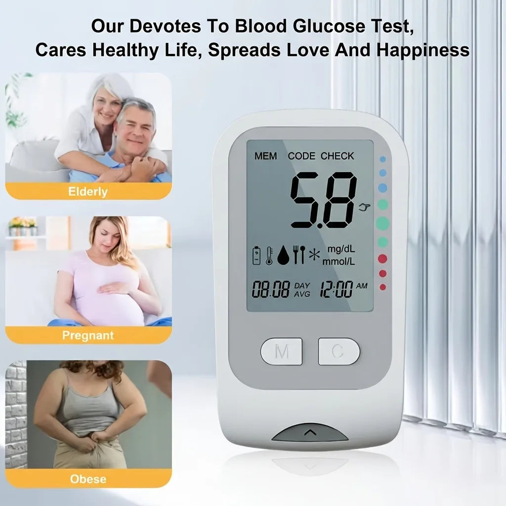 VivaGuard Blood Glucose Monitor Kit With Test Strips And Lancets