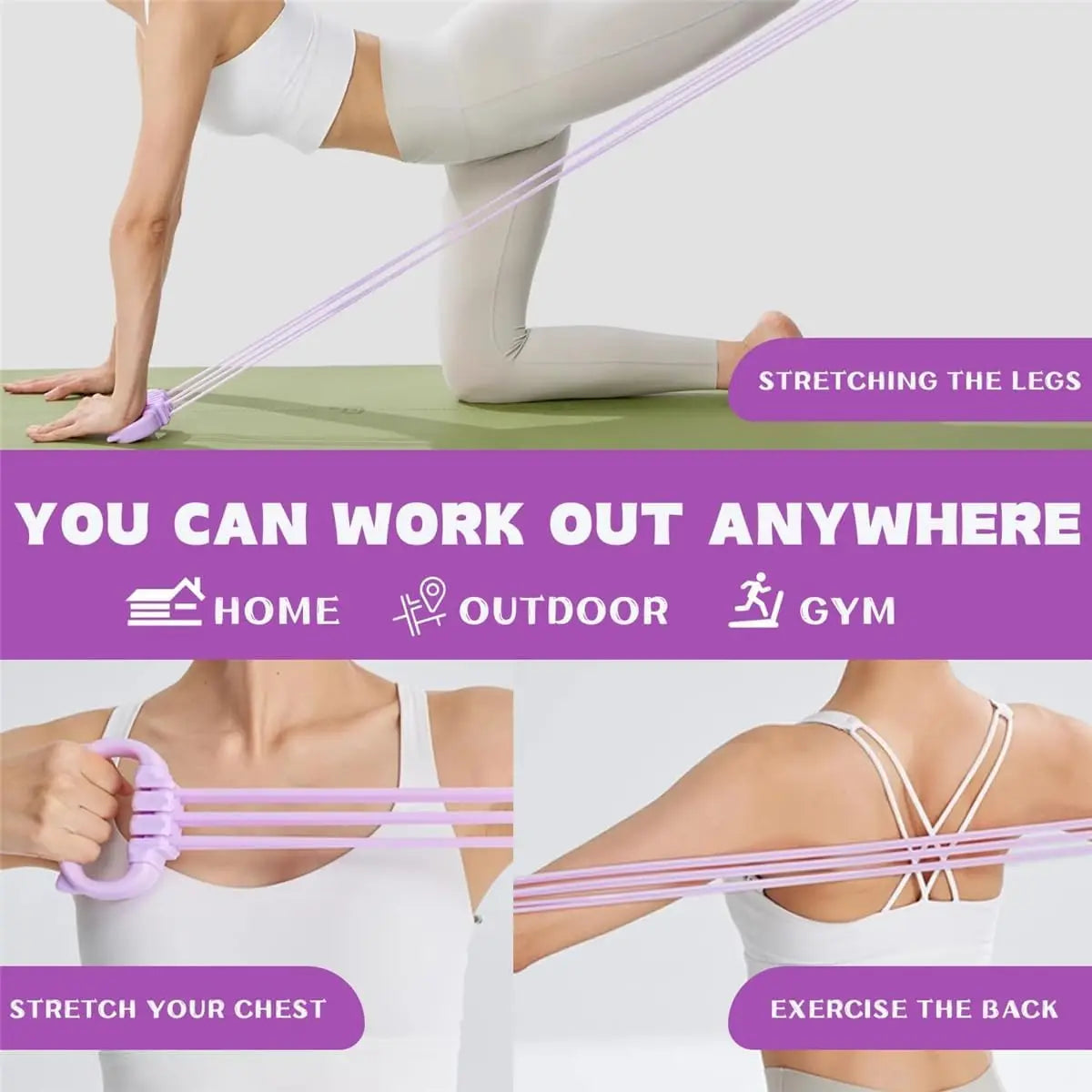 Figure 8 Resistance Bands For Full Body Strength Training
