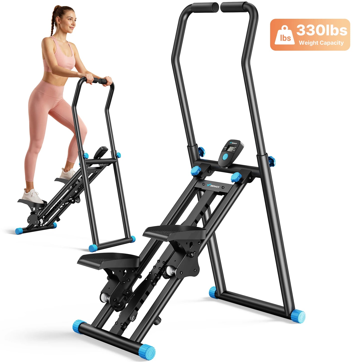 MERACH Foldable Stair Stepper Machine For Home Cardio Workout