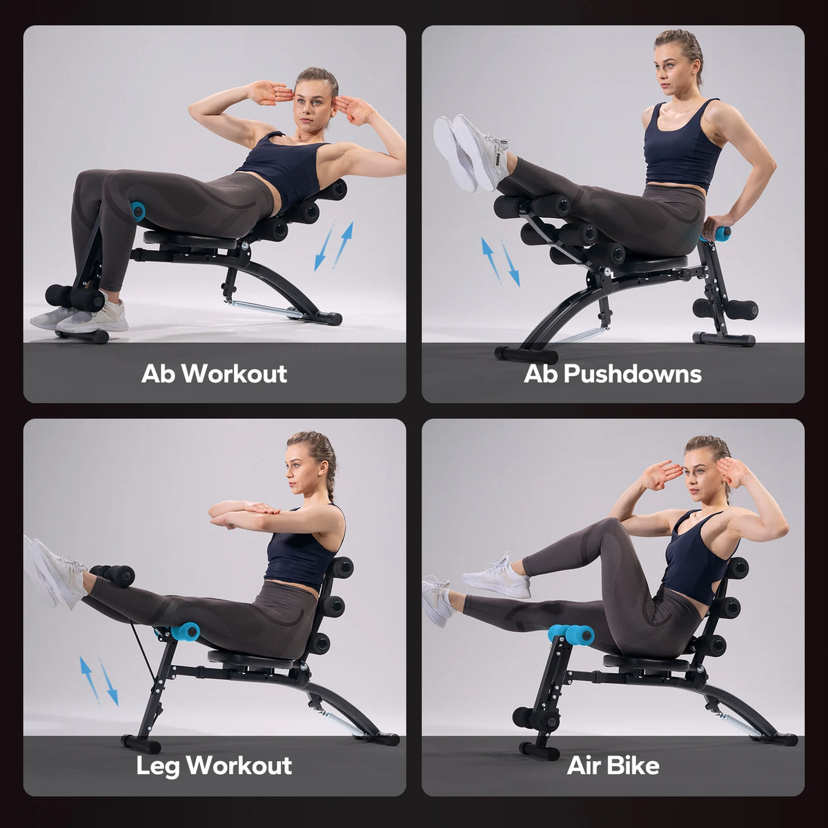 Merach Adjustable Ab Trainer Workout Bench For Home Gym Fitness