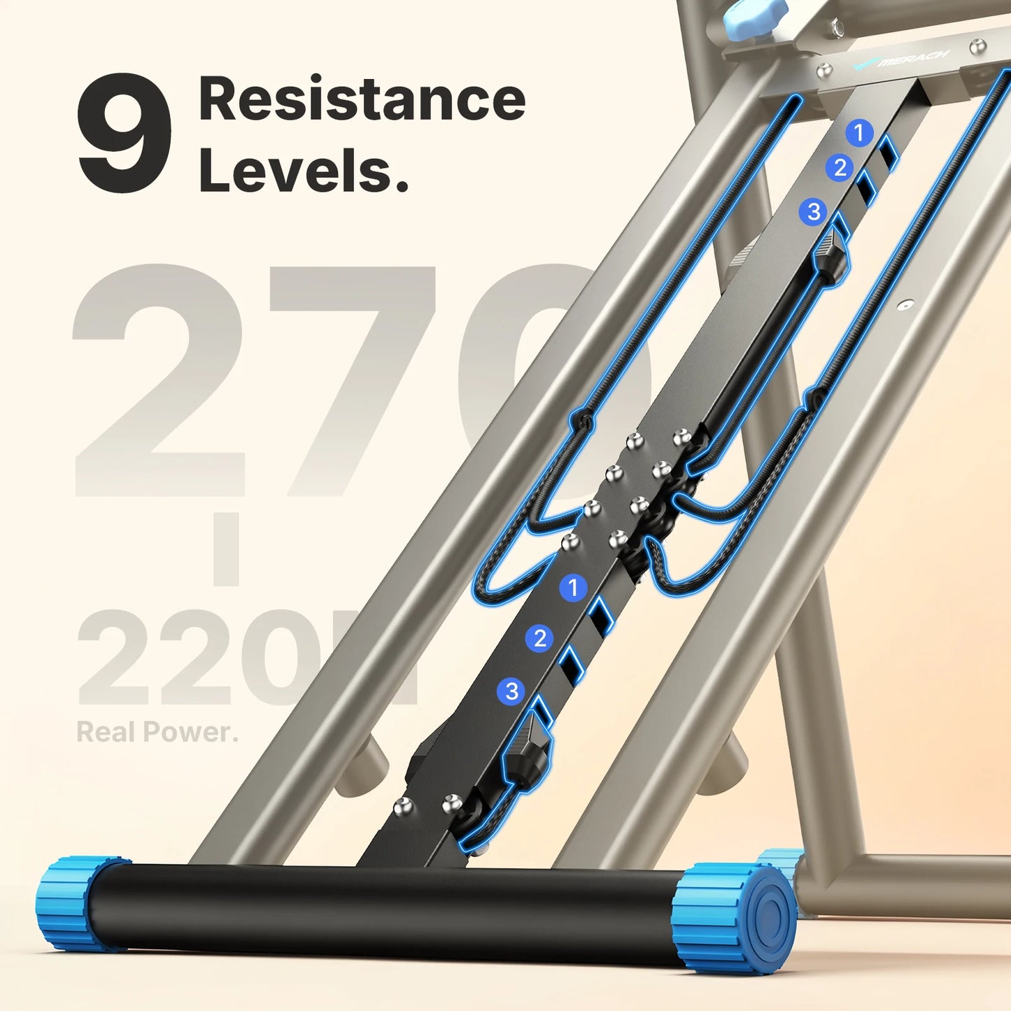 MERACH Foldable Stair Stepper Machine For Home Cardio Workout