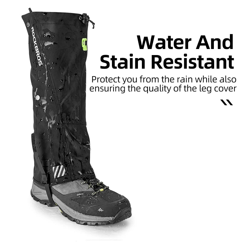 ROCKBROS Waterproof Outdoor Hiking Gaiters For All Weather Protection