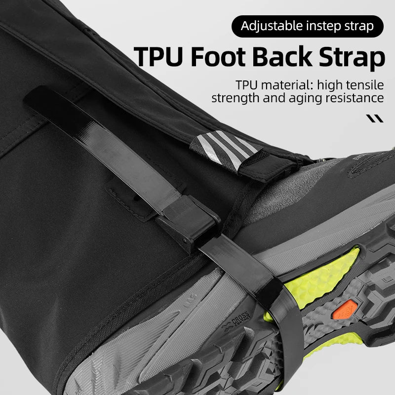 ROCKBROS Waterproof Outdoor Hiking Gaiters For All Weather Protection