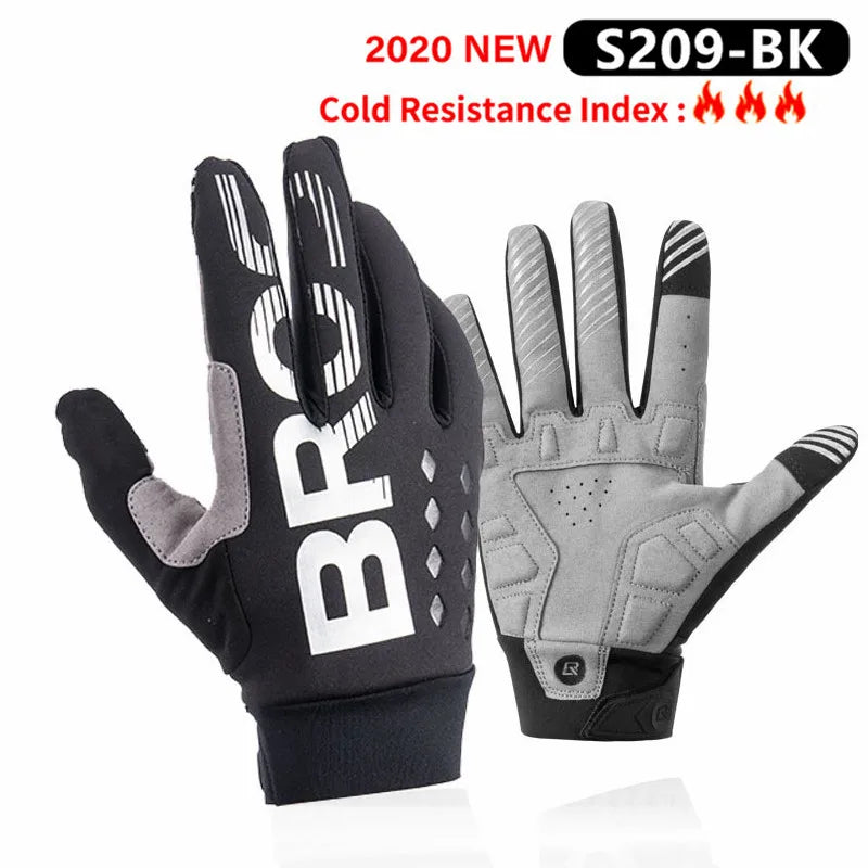 ROCKBROS Winter Cycling Gloves Full Finger Windproof Thermal