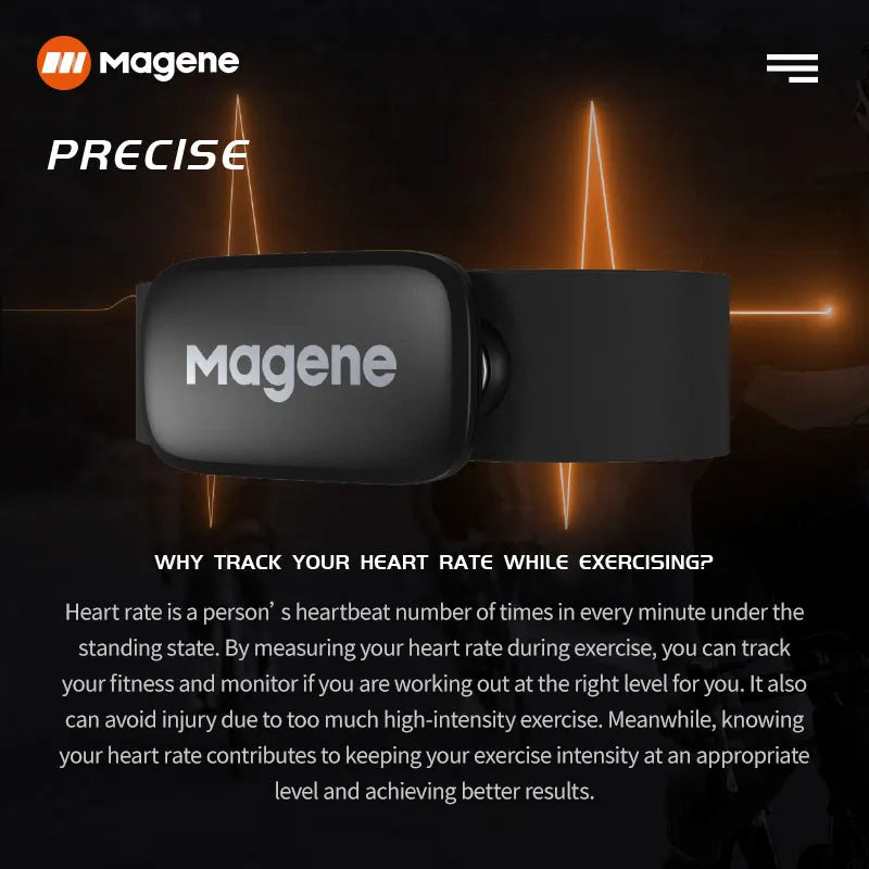 Magene Mover H64 Heart Rate Sensor Dual Mode ANT Bluetooth
