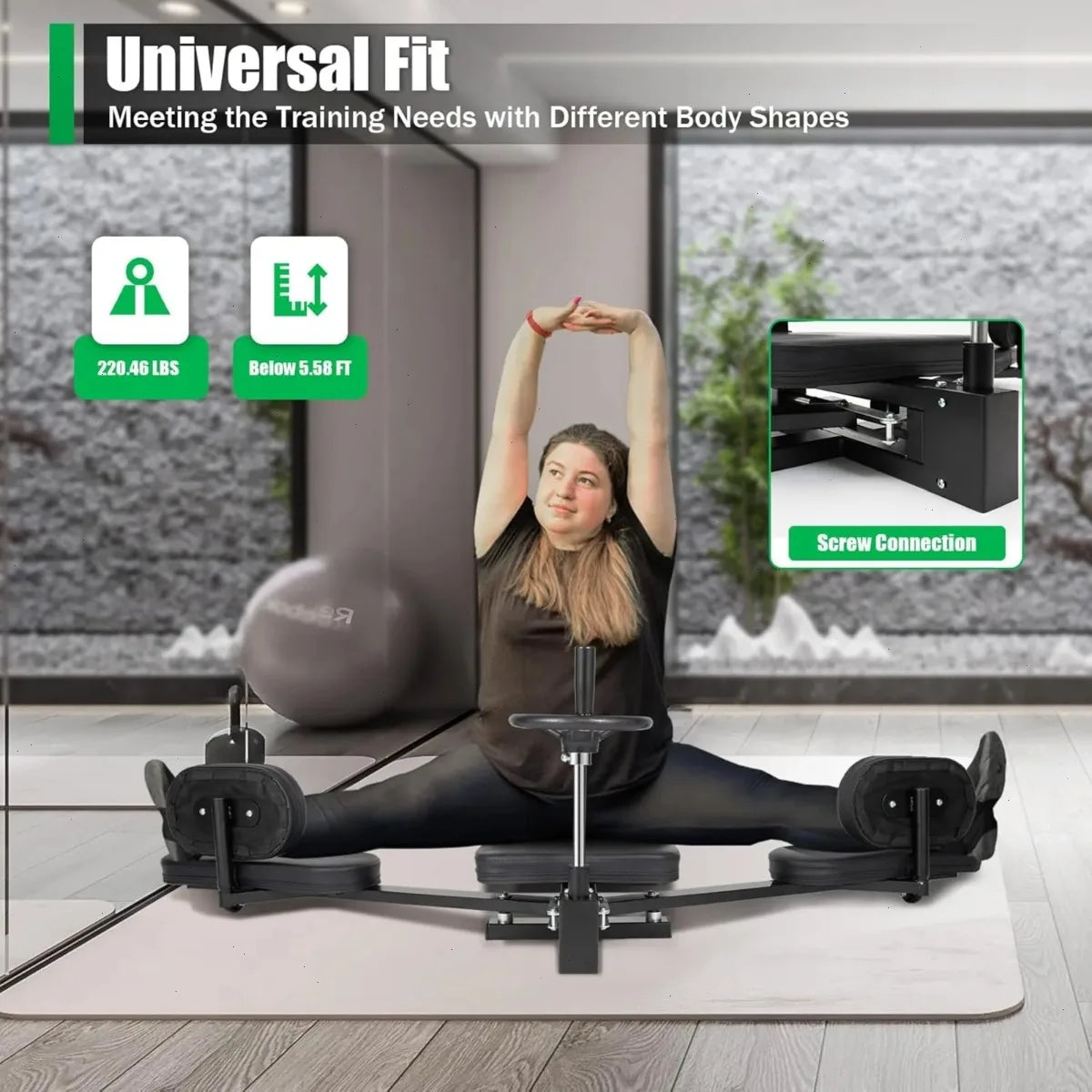 Adjustable Horizontal Split Flexibility Stretching Trainer For Home
