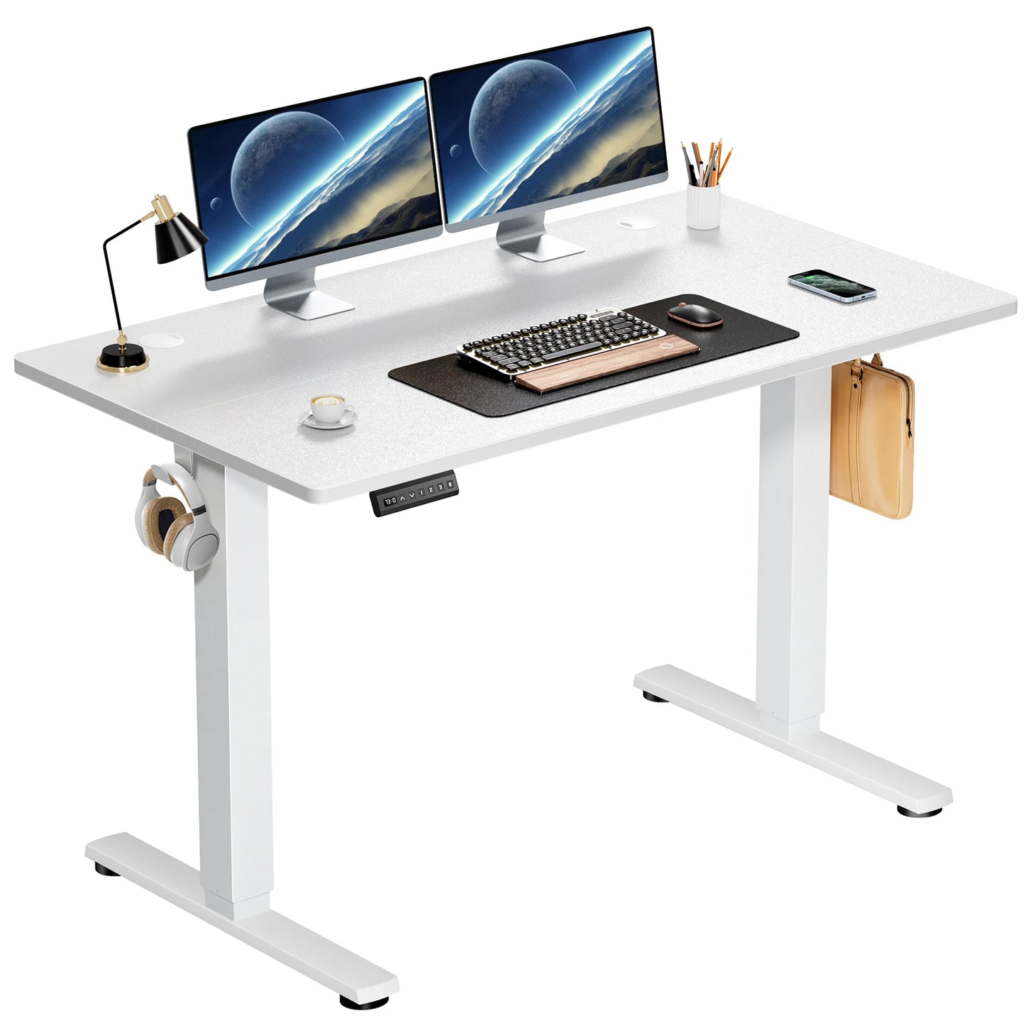JHK Electric Height Adjustable Standing Desk For Office Ergonomic Workstation