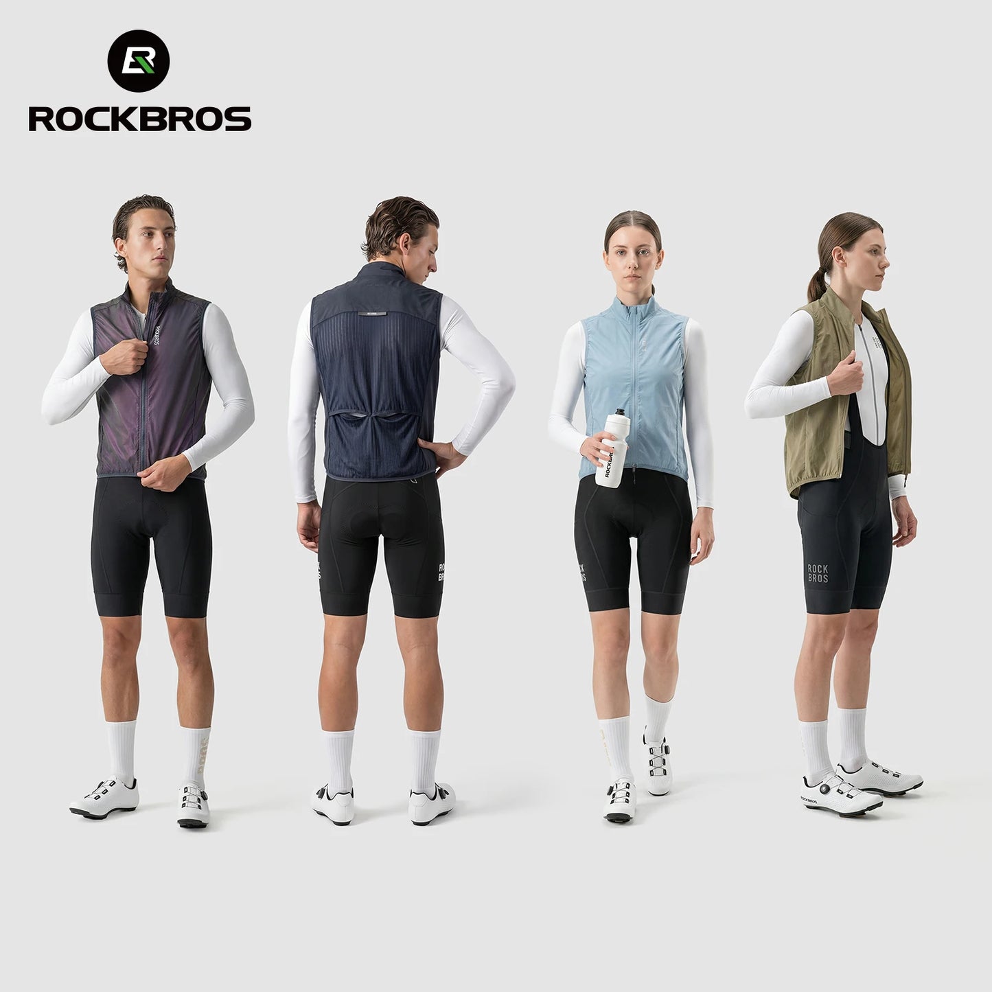 ROCKBROS Summer Cycling Vest Lightweight Breathable Sleeveless Jacket