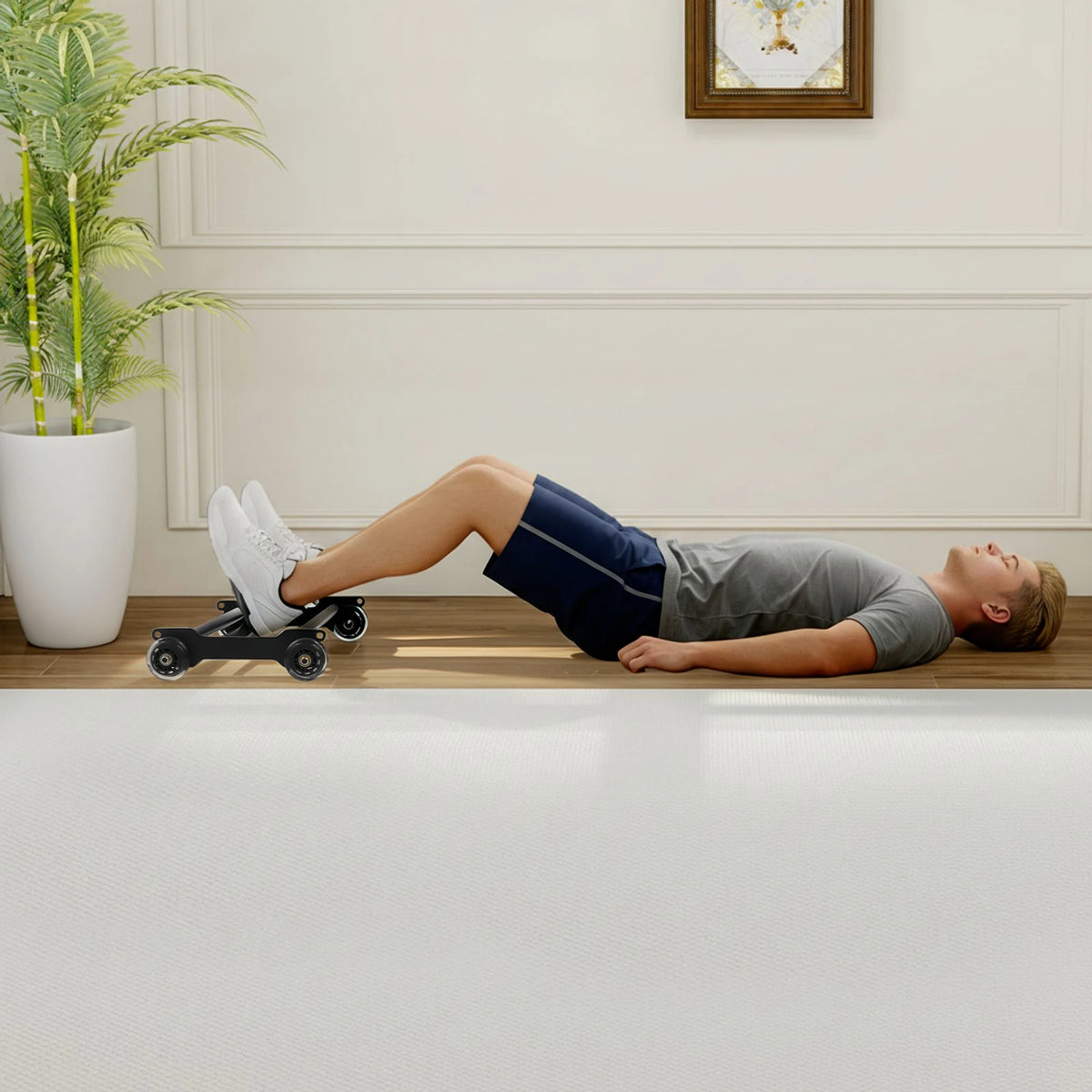 Professional Steel Core Abdominal Roller For Home Gym Fitness