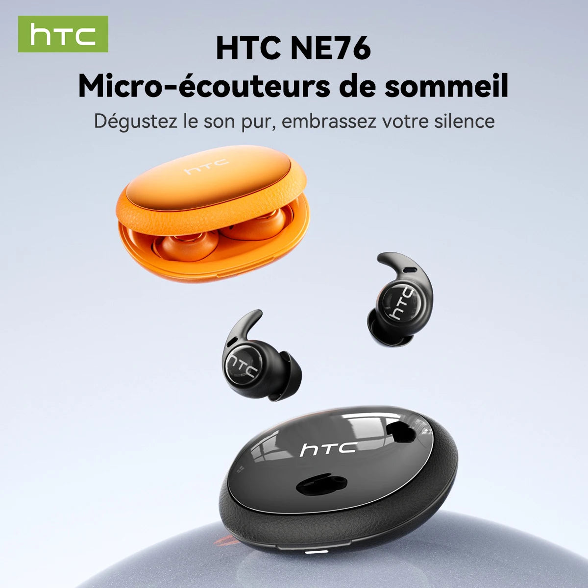 HTC NE76 OWS Wireless Earbuds With AI Translation Battery Life