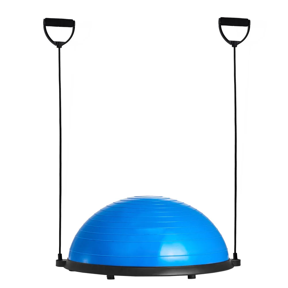 Half Exercise Ball Trainer With Resistance Bands For Body Workout