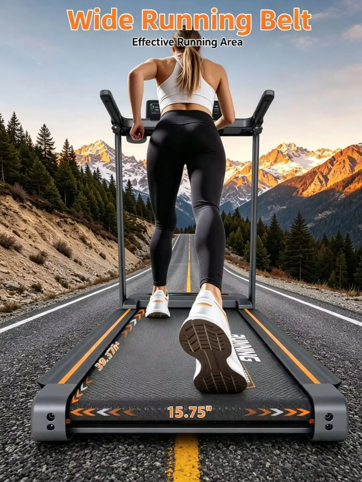 Premium Treadmill With 15 Level Auto Incline And Quiet Motor