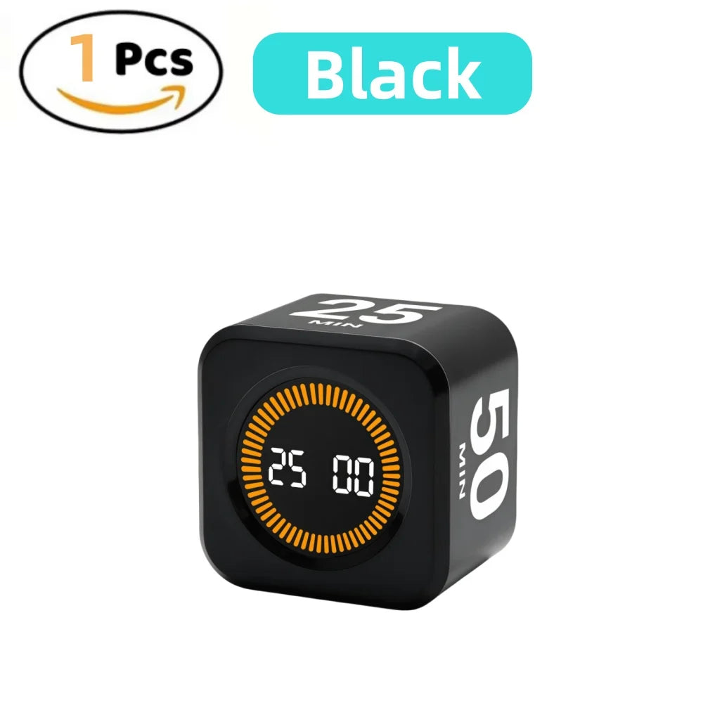 Pomodoro Timer LED Display Silent Eco Friendly Kitchen Timer