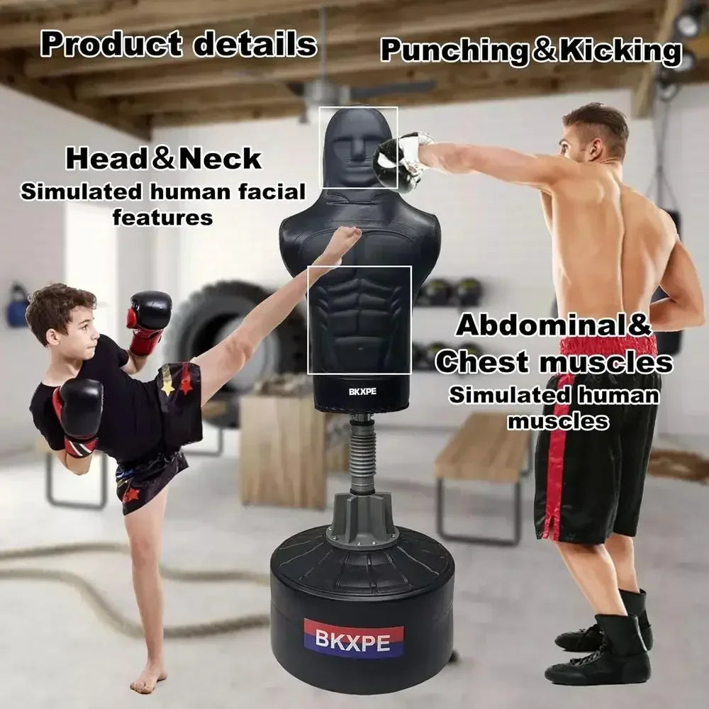 Free Standing Leather Punching Bag For Boxing And MMA Training