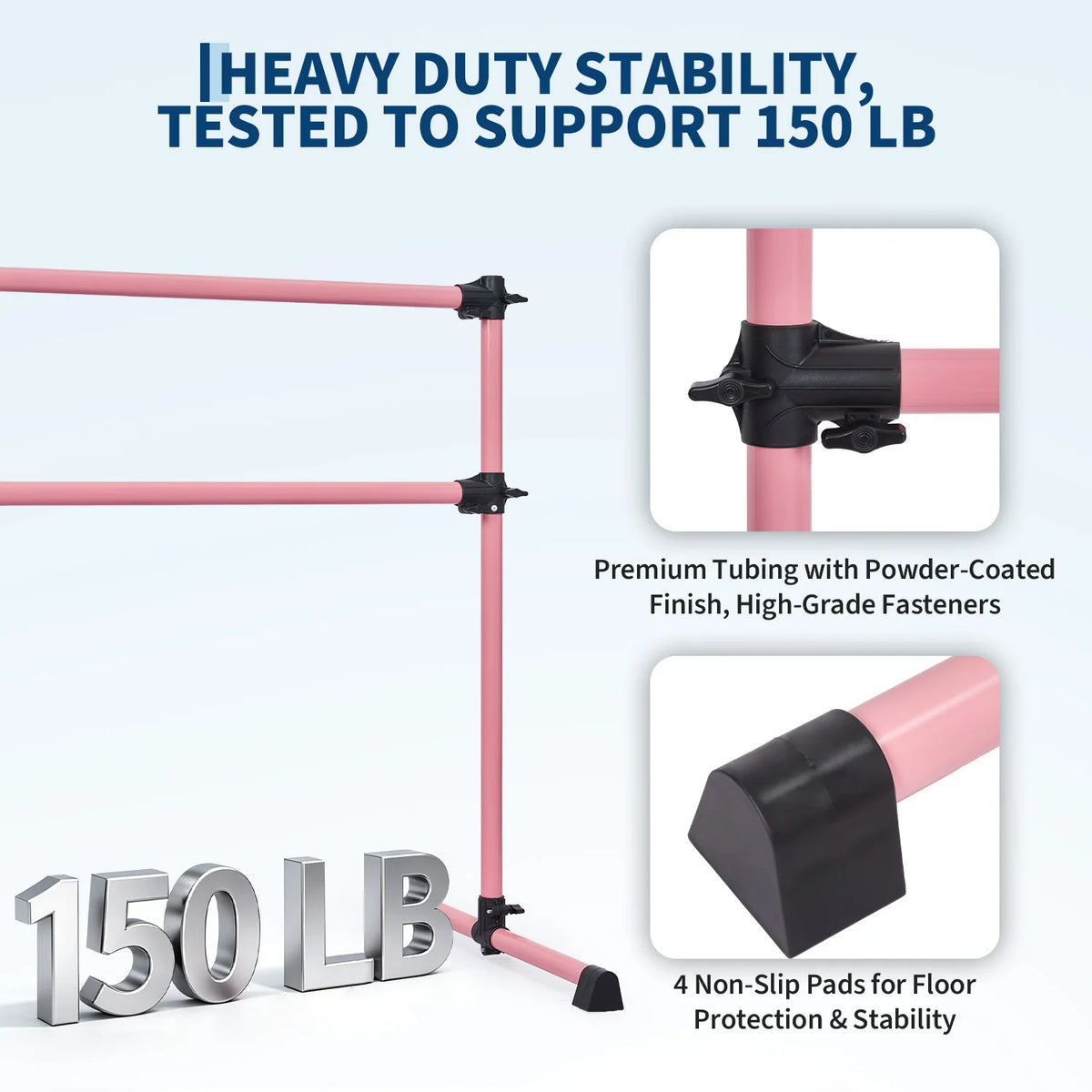 Freestanding Ballet Barre For Dance Practice And Pilates Stretching