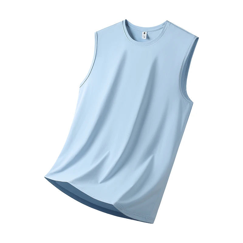 Unisex Quick Dry Ice Silk T Shirt Polyester Breathable Sports Top
