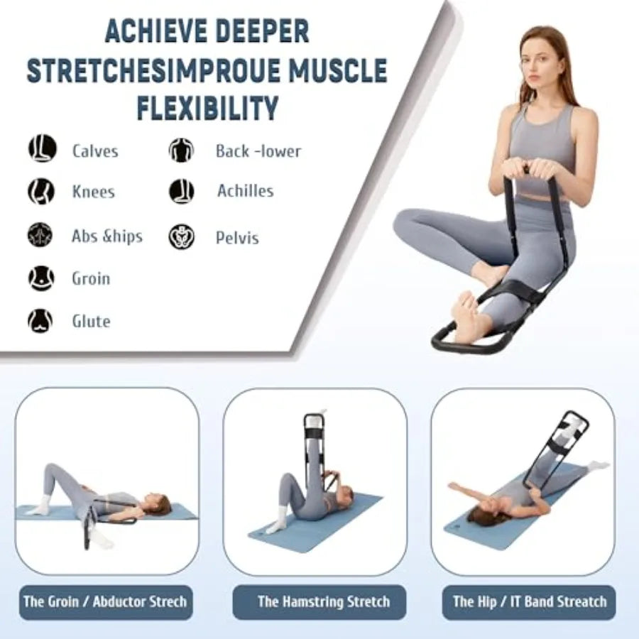 Hamstring Stretcher for Knee Extension Pain Relief and Flexibility