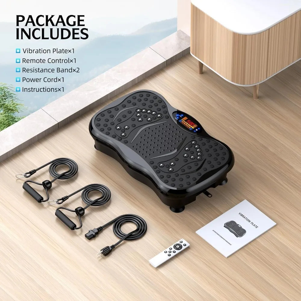 GMCXAX Vibration Plate Exercise Machine for Lymphatic Drainage and Weight Loss