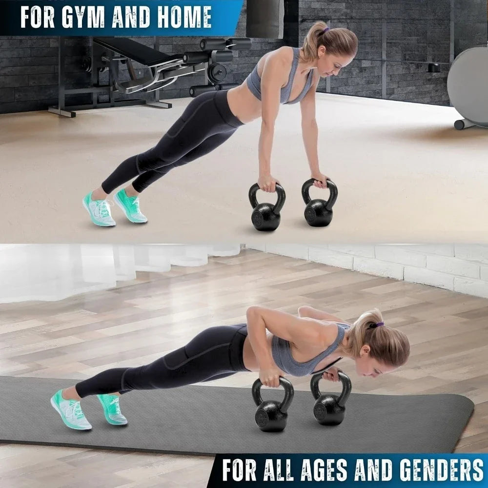 Kettlebell Sets Inc Cast Iron Kettlebell Set For Home Gym