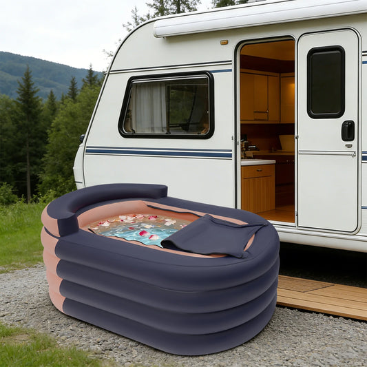 Inflatable Adult Bathtub With Electric Air Pump USB Drainage Pipe