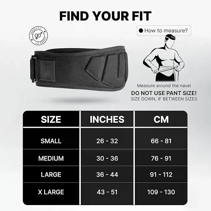 Adjustable Weightlifting Belt for Squats Deadlifts and Gym Workouts