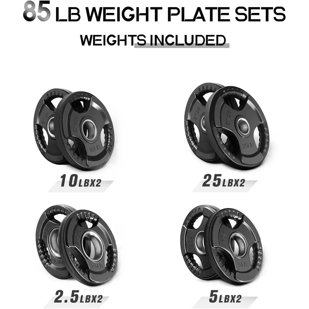 Premium Rubber Grip Weight Plates For Strength Training