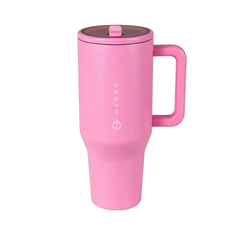 Traveler Insulated Stainless Steel Water Bottle Flip Straw