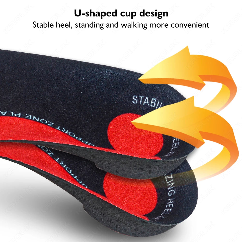 Severe Flat Foot Arch Support Insoles For Men Women Orthotic