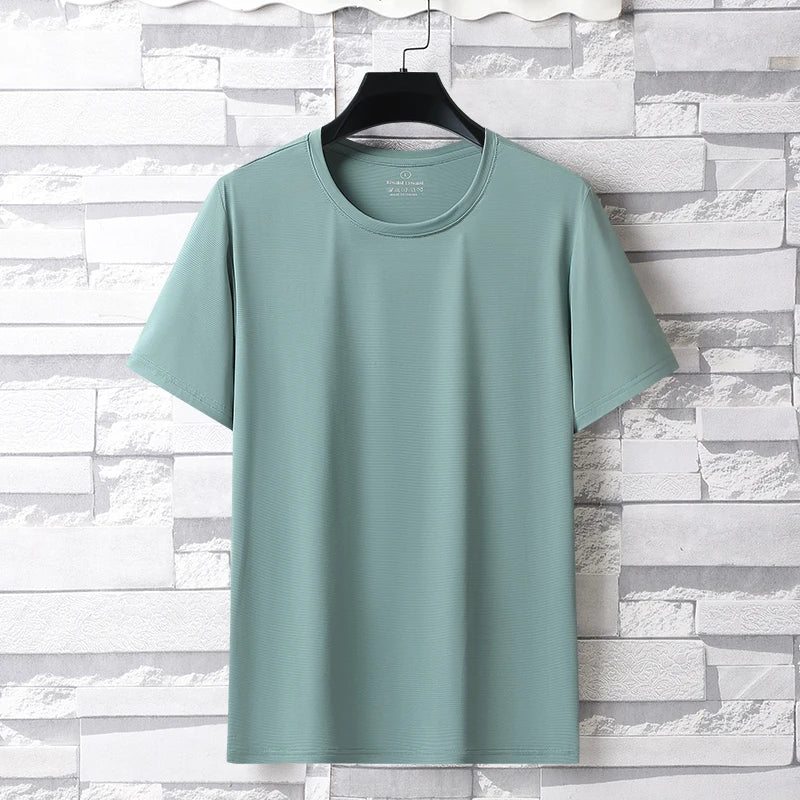 Unisex Quick Dry Ice Silk T Shirt Polyester Breathable Sports Top