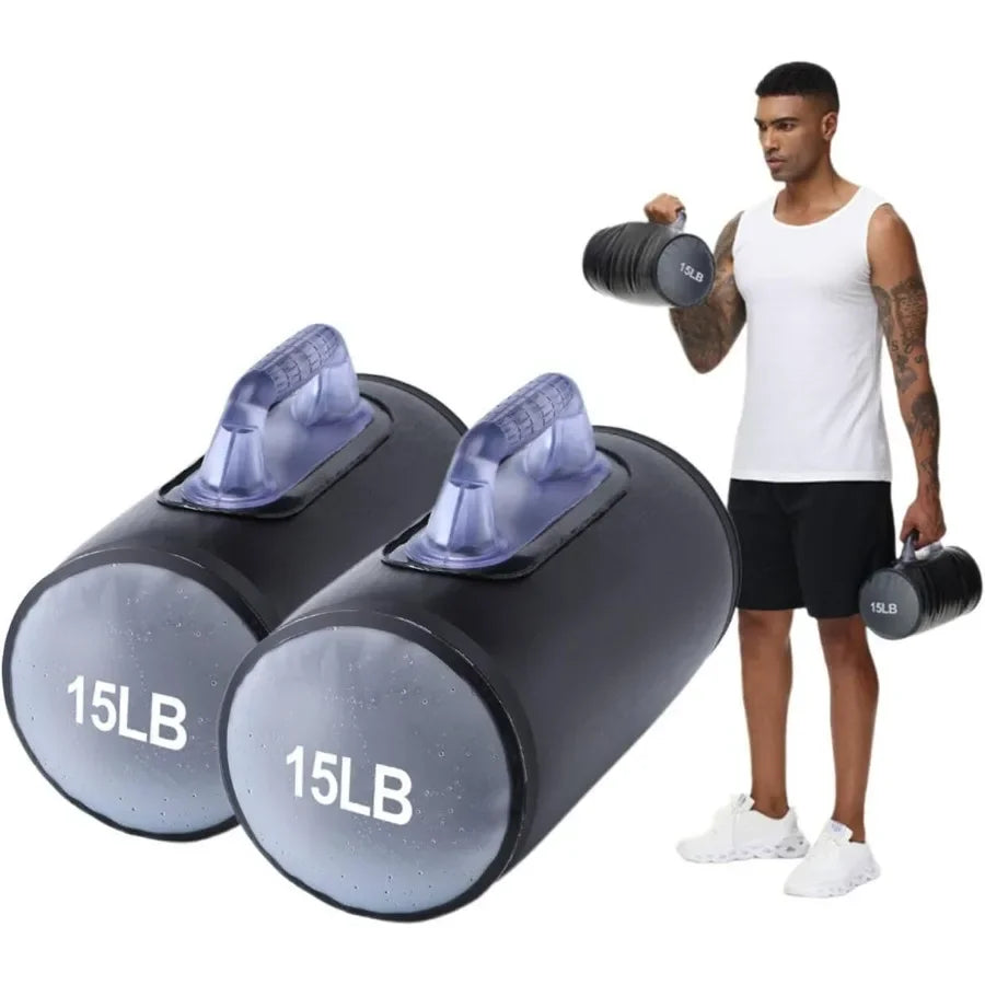 Adjustable Water Filled Dumbbell Set For Portable Strength Training