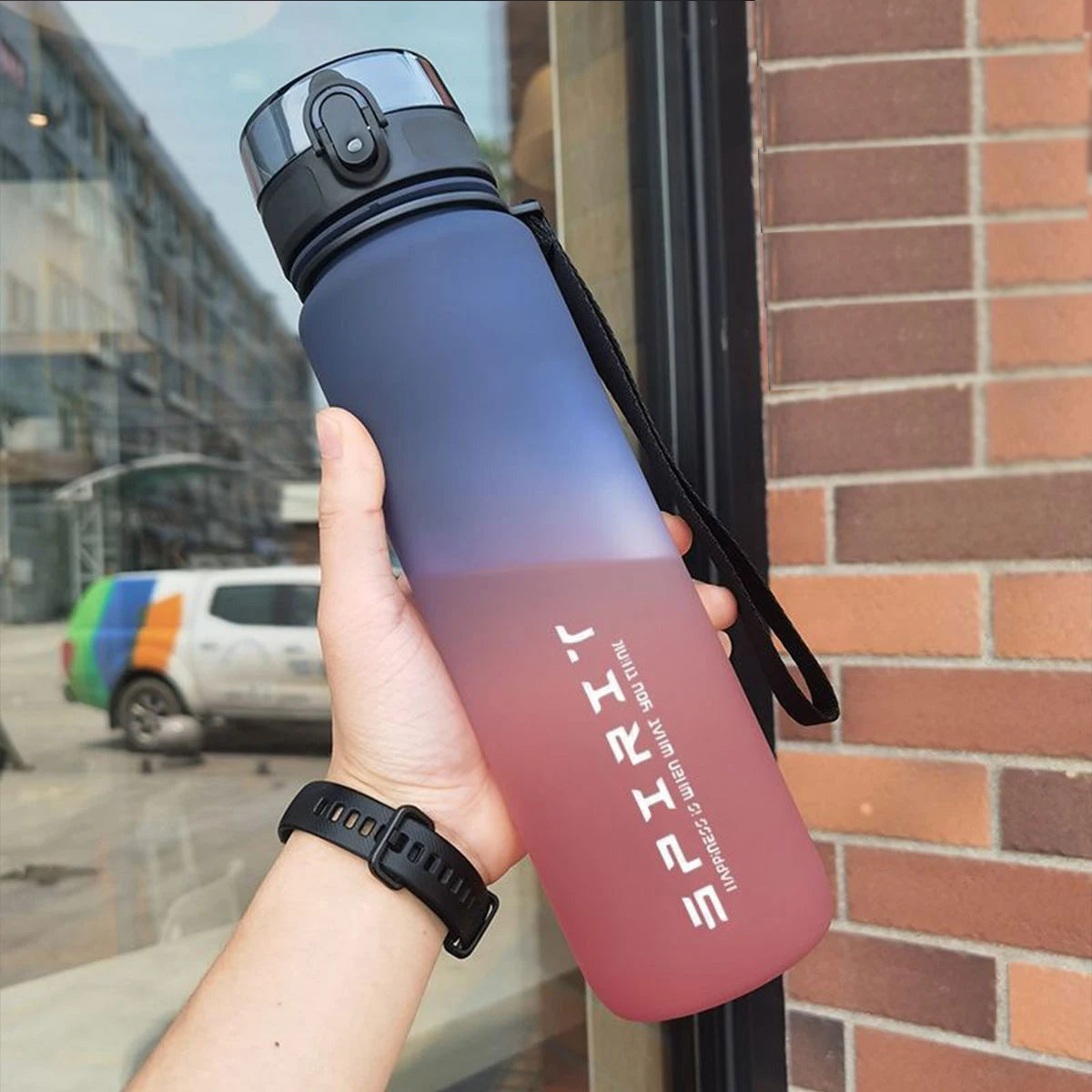 WIFEFUN Gradient Water Bottle Eco Friendly Outdoor Gym